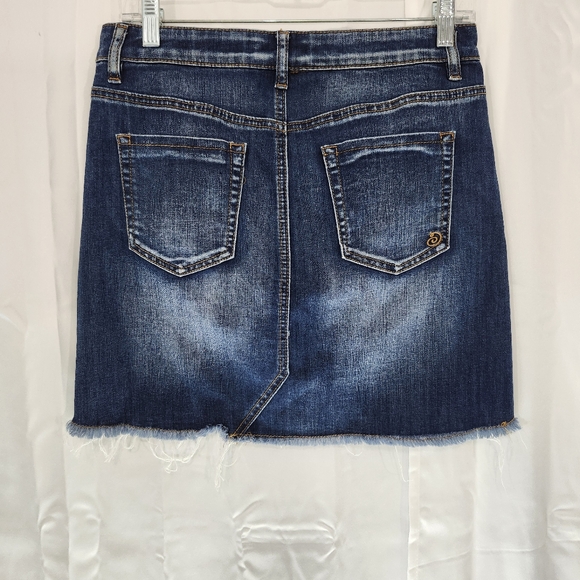 Indigo Rein Size 5 Blue Jean Mini Pencil Skirt Casual Style - Picture 2 of 8